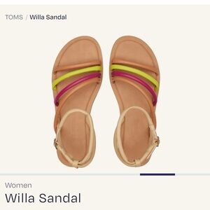 COPY - NWOT Toms willa sandals